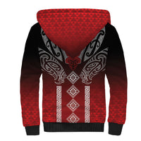Aotearoa Maori Iwi Heritage Sherpa Hoodie Ngapuhi Kokowai LT7 - Polynesian Pride