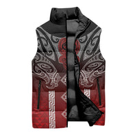 Aotearoa Maori Iwi Heritage Sleeveless Puffer Jacket Ngapuhi Kokowai LT7 - Polynesian Pride