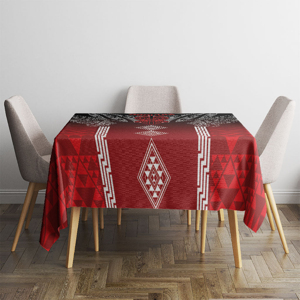 Aotearoa Maori Iwi Heritage Tablecloth Ngapuhi Kokowai LT7 - Polynesian Pride