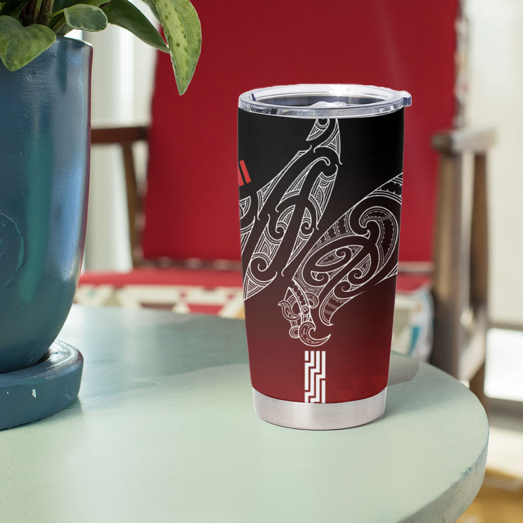 Aotearoa Maori Iwi Heritage Tumbler Cup Ngapuhi Kokowai LT7 - Polynesian Pride