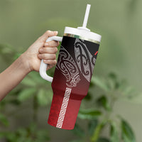 Aotearoa Maori Iwi Heritage Tumbler With Handle Ngapuhi Kokowai LT7 - Polynesian Pride