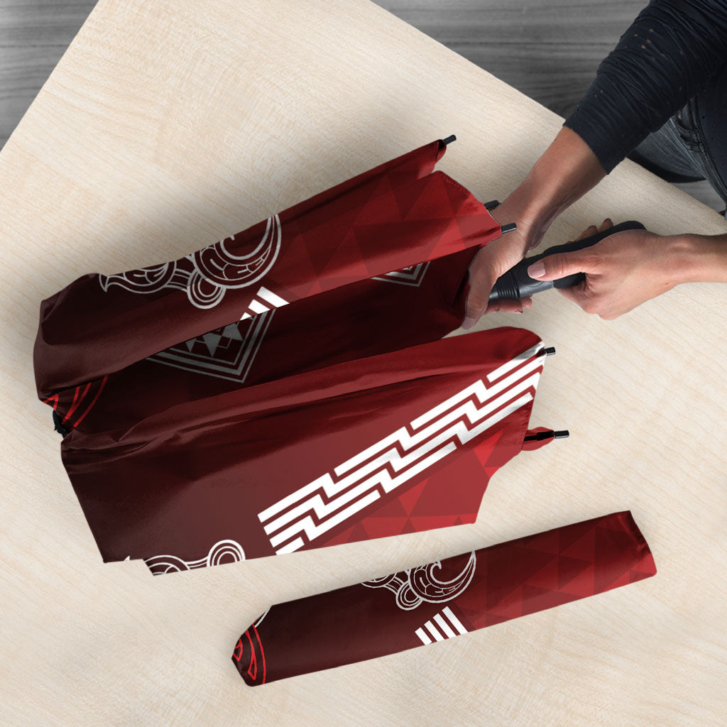 Aotearoa Maori Iwi Heritage Umbrella Ngapuhi Kokowai LT7 - Polynesian Pride