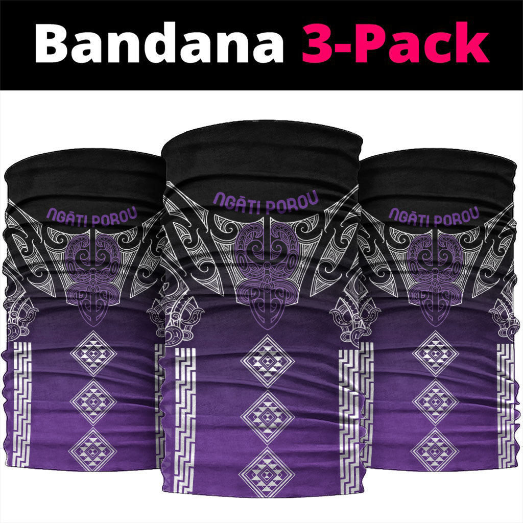 Aotearoa Maori Iwi Heritage Neck Gaiter Ngati Porou Waiporoporo LT7 package One Size: 25*50cm Purple - Polynesian Pride