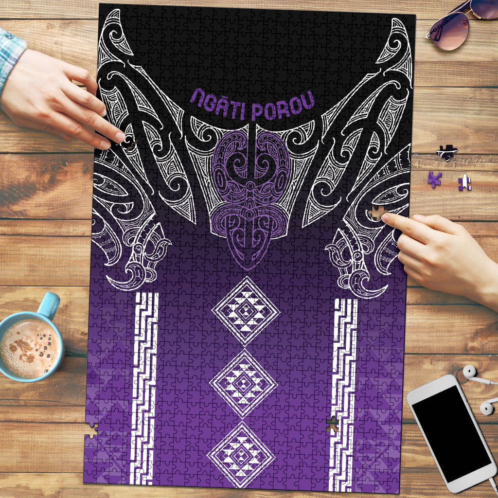 Aotearoa Maori Iwi Heritage Puzzle Ngati Porou Waiporoporo LT7 Purple - Polynesian Pride