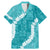 Hawaii Aloha Family Matching Mermaid Dress and Hawaiian Shirt Teal Quilt Patch Work Mix Plumeria Lei