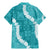 Hawaii Aloha Family Matching Mermaid Dress and Hawaiian Shirt Teal Quilt Patch Work Mix Plumeria Lei