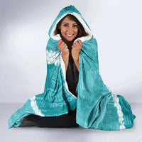 Hawaii Aloha Hooded Blanket Teal Quilt Patch Work Mix Plumeria Lei