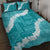 Hawaii Aloha Quilt Bed Set Teal Quilt Patch Work Mix Plumeria Lei