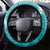 Hawaii Aloha Steering Wheel Cover Teal Quilt Patch Work Mix Plumeria Lei