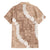 Hawaii Aloha Family Matching Short Sleeve Bodycon Dress and Hawaiian Shirt Beige Quilt Patch Work Mix Plumeria Lei