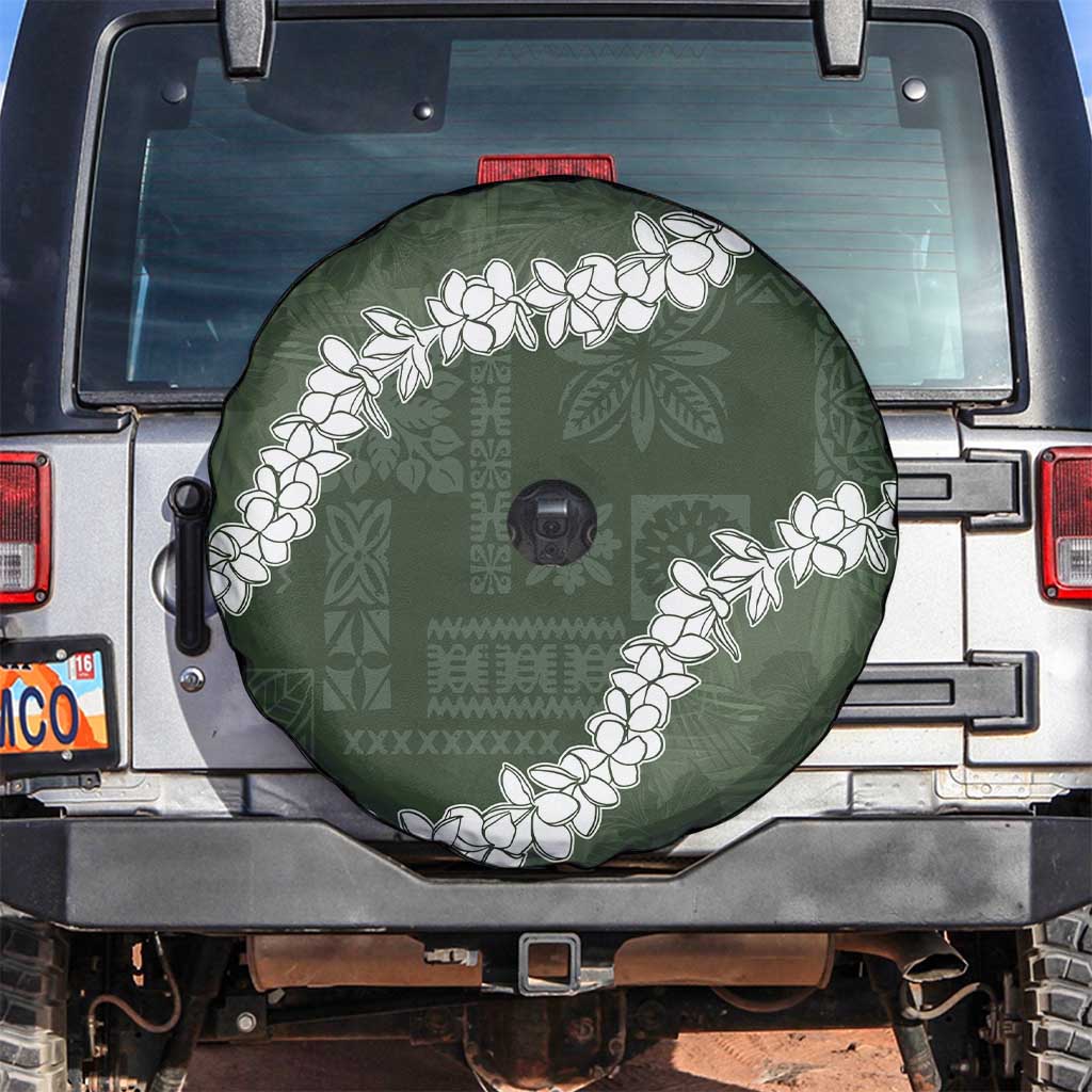 Hawaii Aloha Spare Tire Cover Sage Quilt Patch Work Mix Plumeria Lei