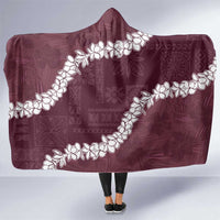 Hawaii Aloha Hooded Blanket Champange Quilt Patch Work Mix Plumeria Lei