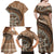 Tonga Ngatu Family Matching Off Shoulder Maxi Dress and Hawaiian Shirt Tokelau Classic Motifs LT7 - Polynesian Pride