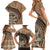 Tonga Ngatu Family Matching Short Sleeve Bodycon Dress and Hawaiian Shirt Tokelau Classic Motifs LT7 - Polynesian Pride