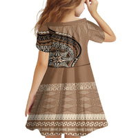 Tonga Ngatu Family Matching Summer Maxi Dress and Hawaiian Shirt Tokelau Classic Motifs LT7 - Polynesian Pride