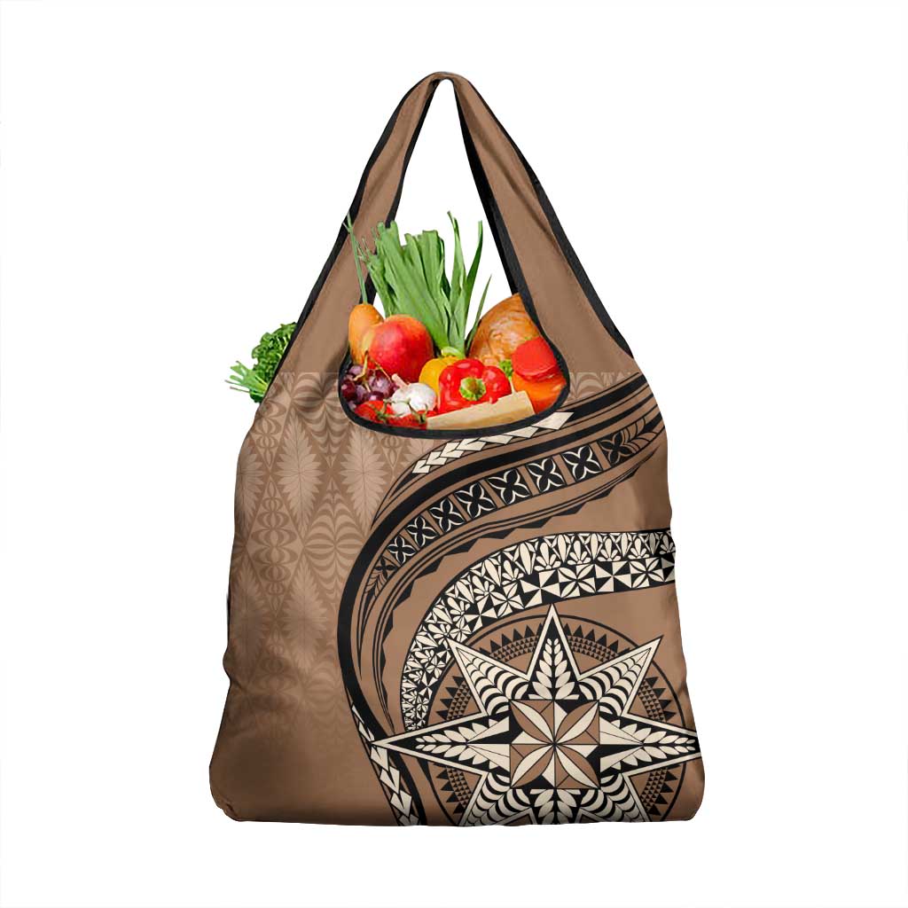 Tonga Ngatu Grocery Bag Tokelau Classic Motifs