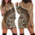 Tonga Ngatu Hoodie Dress Tokelau Classic Motifs LT7 - Polynesian Pride