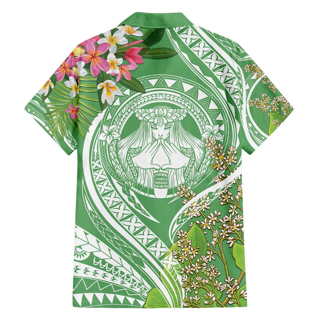 Aloha Molokai Island Family Matching Long Sleeve Bodycon Dress and Hawaiian Shirt Hawaii Pua Kukui