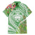 Aloha Molokai Island Family Matching Off Shoulder Short Dress and Hawaiian Shirt Hawaii Pua Kukui