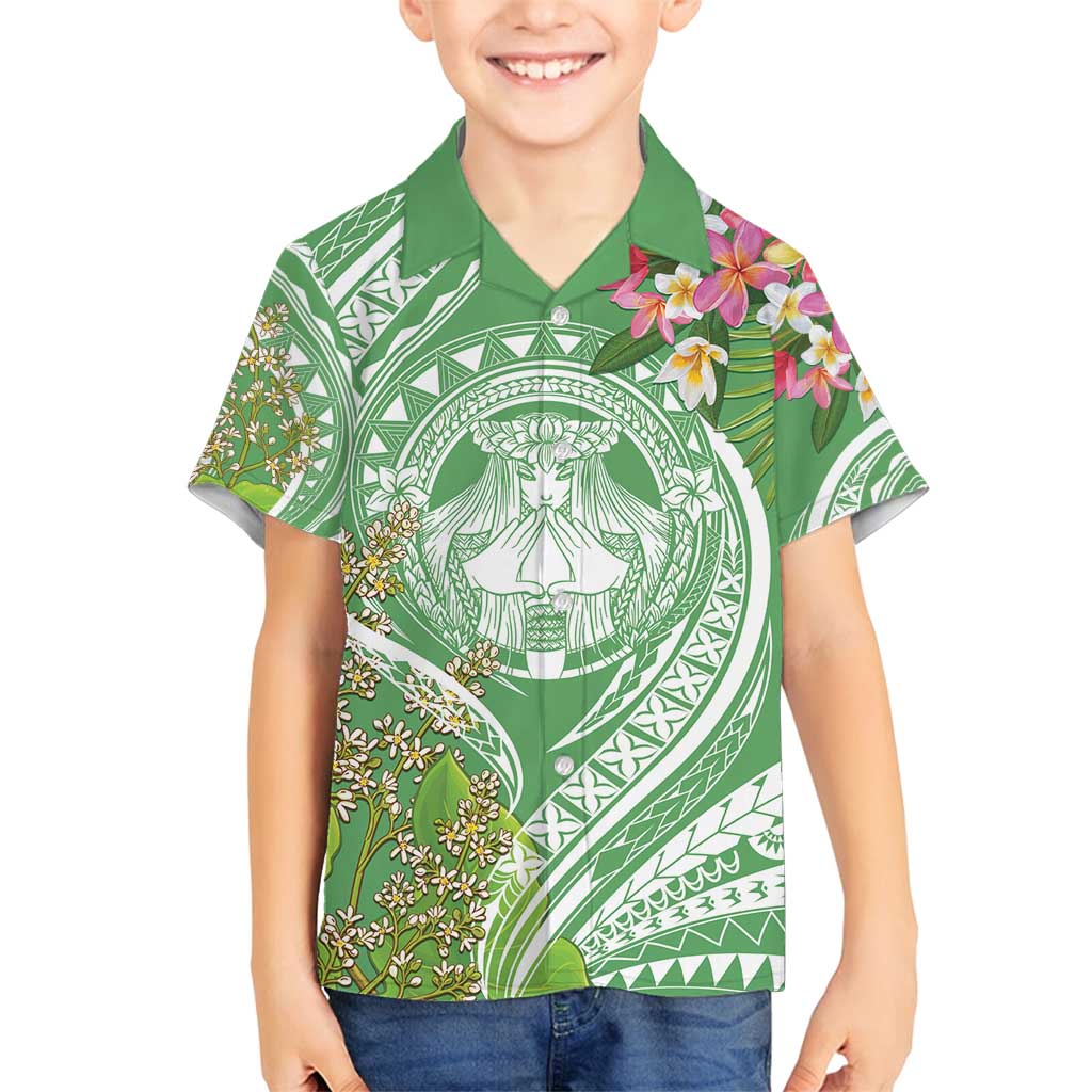 Aloha Molokai Island Family Matching Puletasi and Hawaiian Shirt Hawaii Pua Kukui