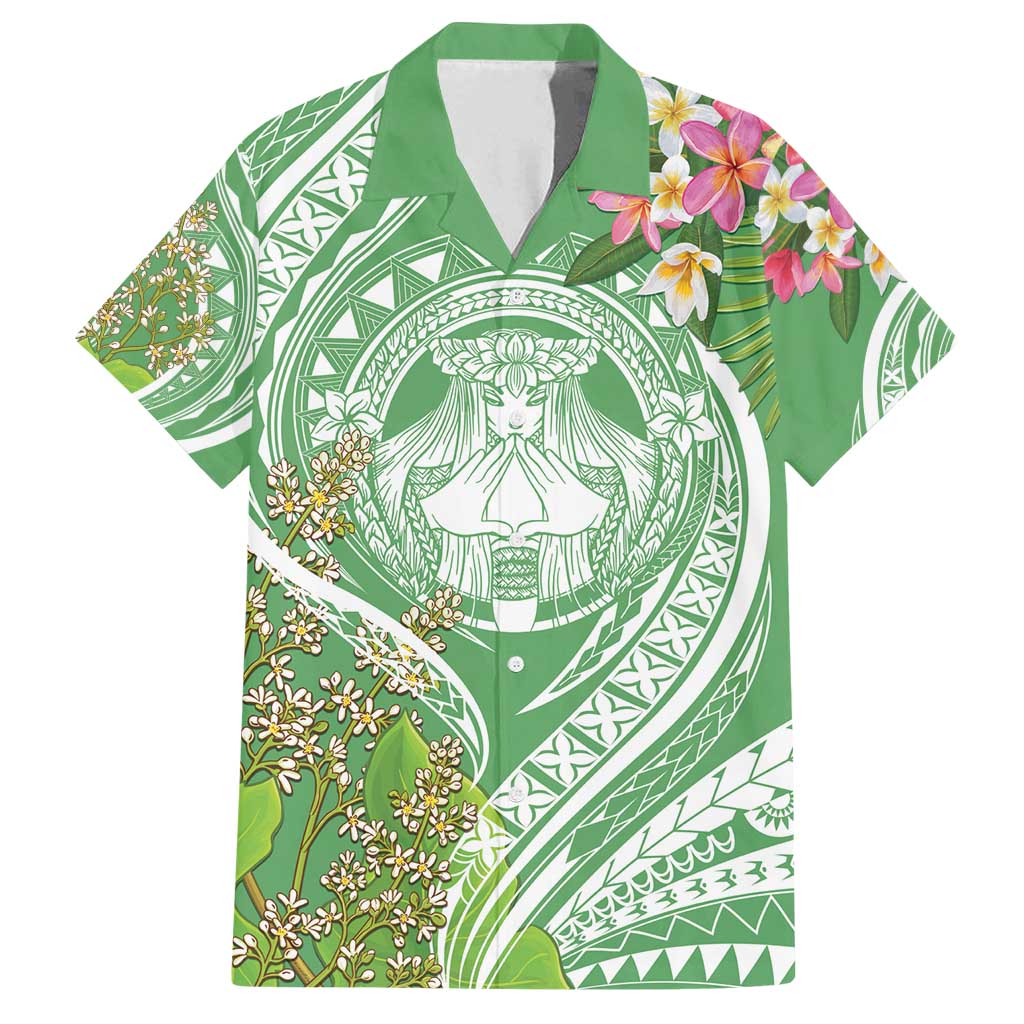 Aloha Molokai Island Family Matching Tank Maxi Dress and Hawaiian Shirt Hawaii Pua Kukui
