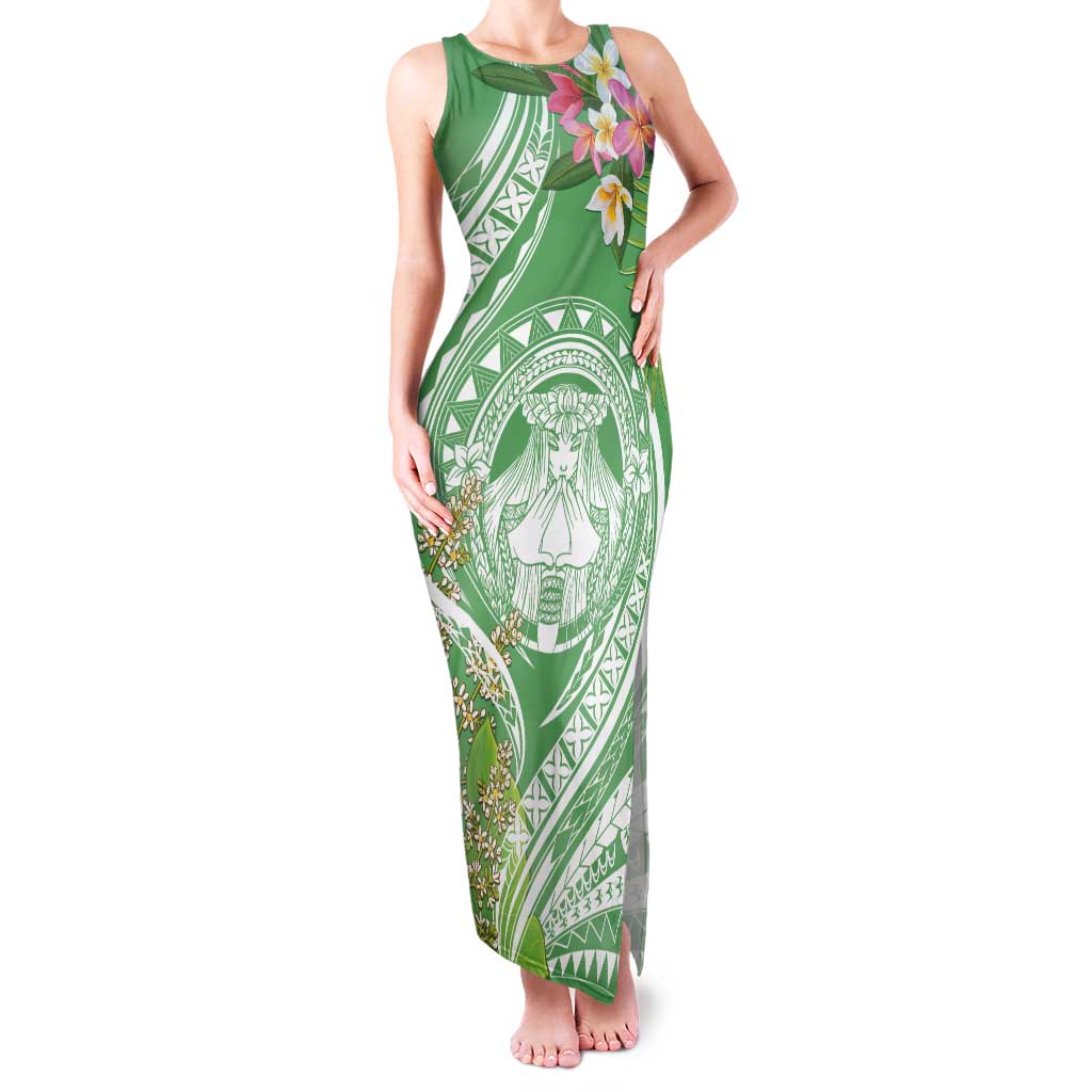 Aloha Molokai Island Family Matching Tank Maxi Dress and Hawaiian Shirt Hawaii Pua Kukui