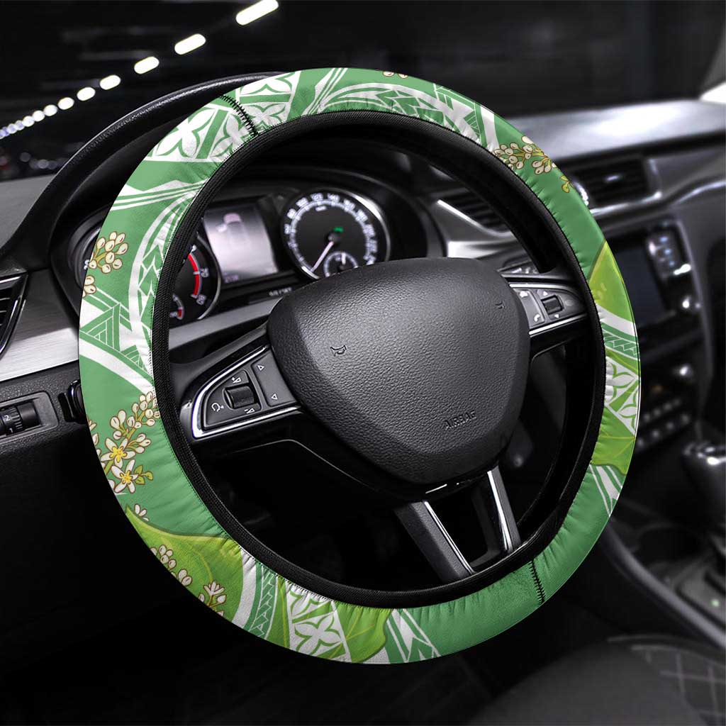 Aloha Molokai Island Steering Wheel Cover Hawaii Pua Kukui