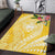 Aloha Hawaii Oahu Area Rug Wahine with Ilima Lei