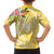 Aloha Hawaii Oahu Family Matching Off The Shoulder Long Sleeve Dress and Hawaiian Shirt Wahine with Ilima Lei