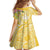 Aloha Hawaii Oahu Family Matching Off The Shoulder Long Sleeve Dress and Hawaiian Shirt Wahine with Ilima Lei