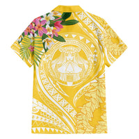 Aloha Hawaii Oahu Family Matching Puletasi and Hawaiian Shirt Wahine with Ilima Lei