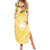 Aloha Hawaii Oahu Family Matching Summer Maxi Dress and Hawaiian Shirt Wahine with Ilima Lei