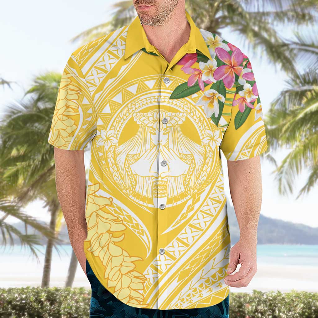 Aloha Hawaii Oahu Hawaiian Shirt Wahine with Ilima Lei