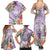 Aloha Hawaii Kauai Family Matching Summer Maxi Dress and Hawaiian Shirt Frangipani Mix Mokihana Lei