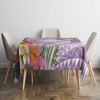 Aloha Hawaii Kauai Tablecloth Frangipani Mix Mokihana Lei
