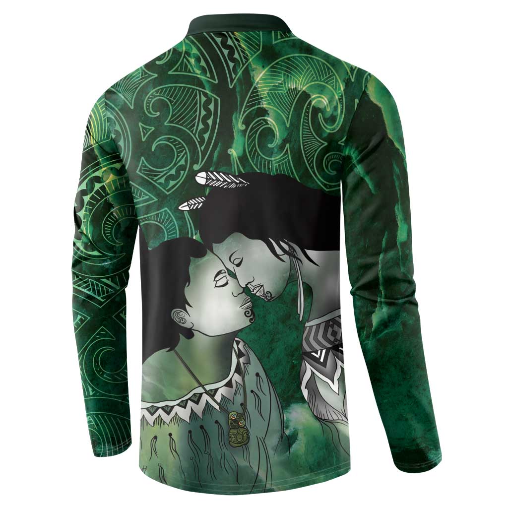 New Zealand Aroha Koe Mama Button Sweatshirt Maori Hongi - Pounamu