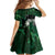 New Zealand Aroha Koe Mama Family Matching Off The Shoulder Long Sleeve Dress and Hawaiian Shirt Maori Hongi - Pounamu