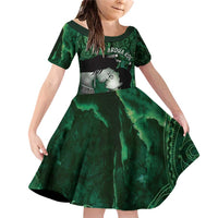 New Zealand Aroha Koe Mama Family Matching Off Shoulder Short Dress and Hawaiian Shirt Maori Hongi - Pounamu