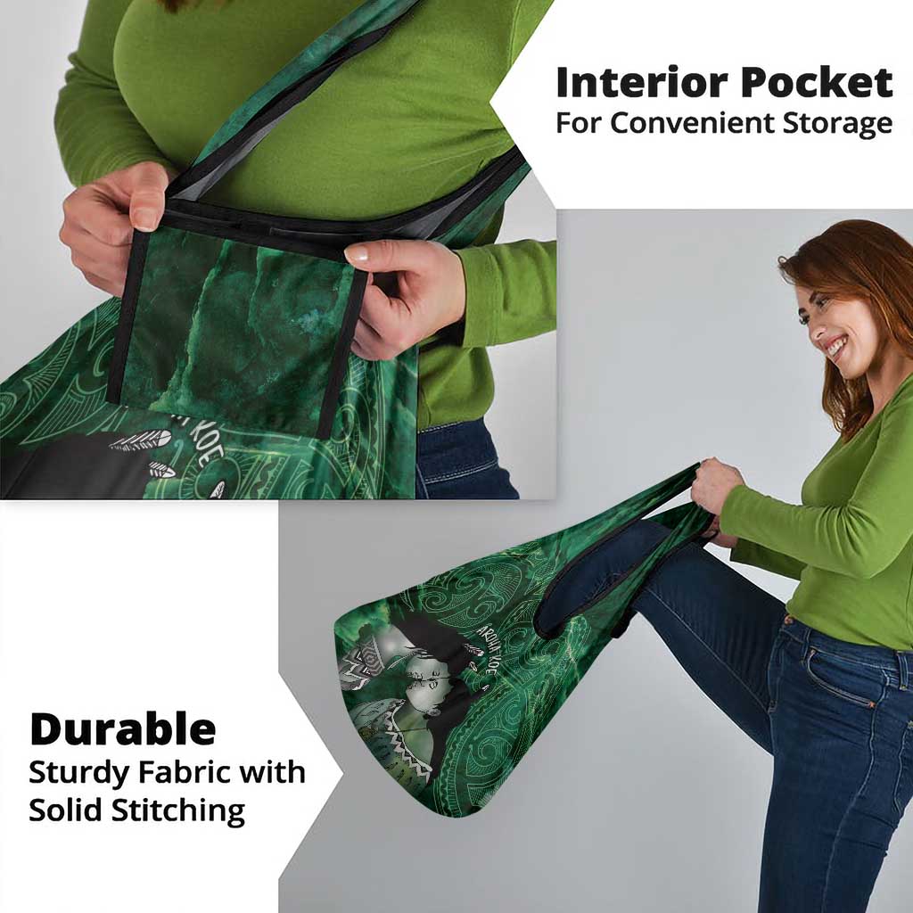 New Zealand Aroha Koe Mama Grocery Bag Maori Hongi - Pounamu