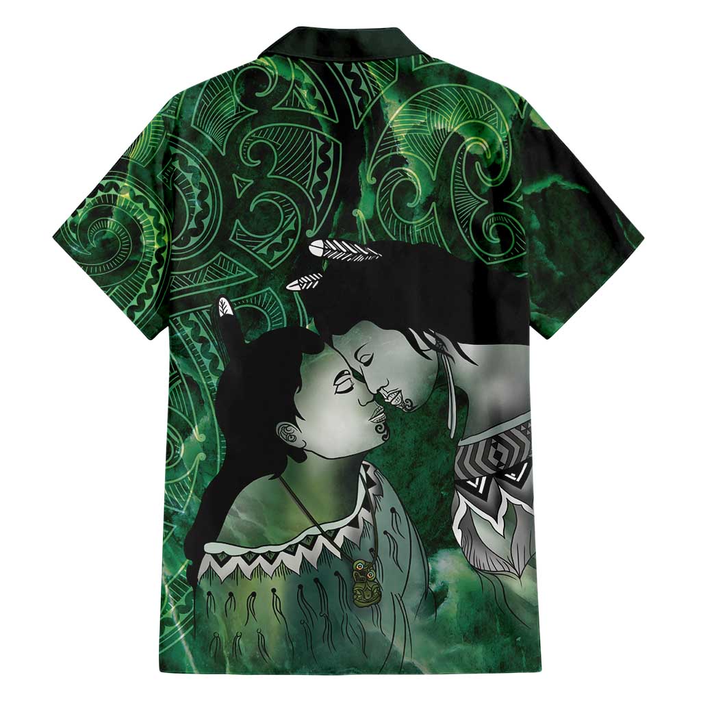 New Zealand Aroha Koe Mama Hawaiian Shirt Maori Hongi - Pounamu