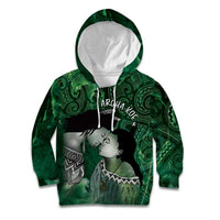 New Zealand Aroha Koe Mama Kid Hoodie Maori Hongi - Pounamu