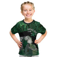New Zealand Aroha Koe Mama Kid T Shirt Maori Hongi - Pounamu