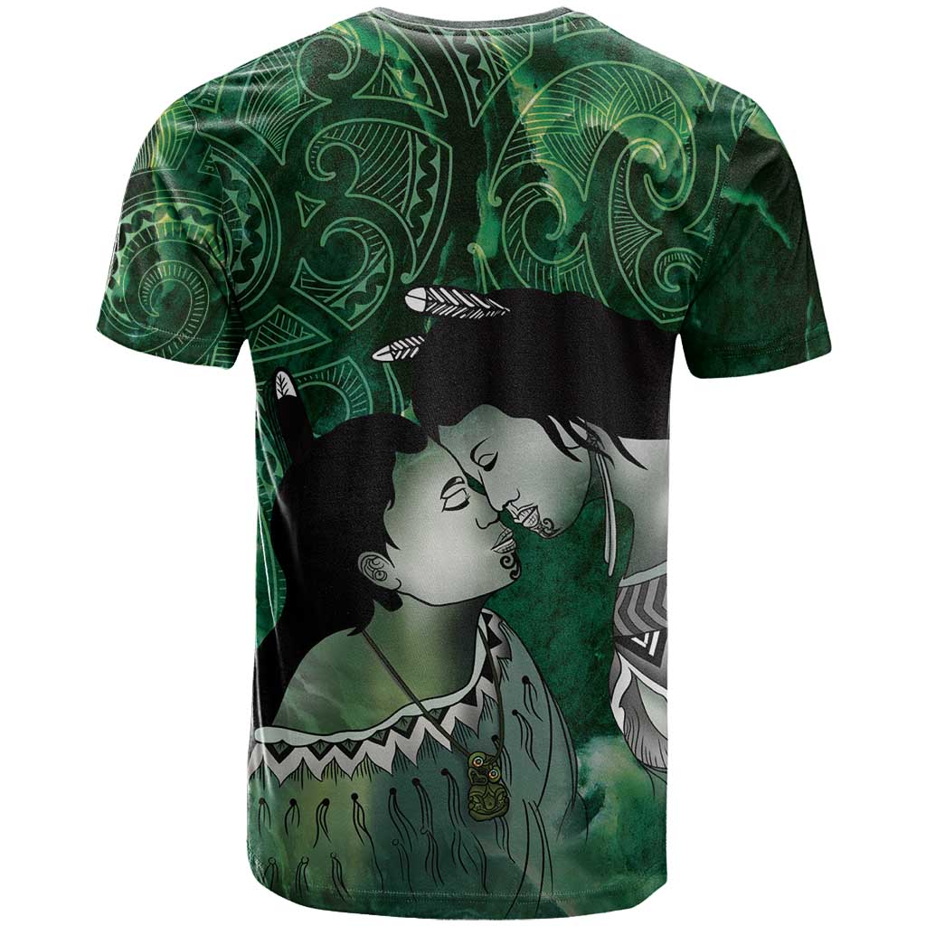 New Zealand Aroha Koe Mama T Shirt Maori Hongi - Pounamu