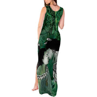 New Zealand Aroha Koe Mama Tank Maxi Dress Maori Hongi - Pounamu