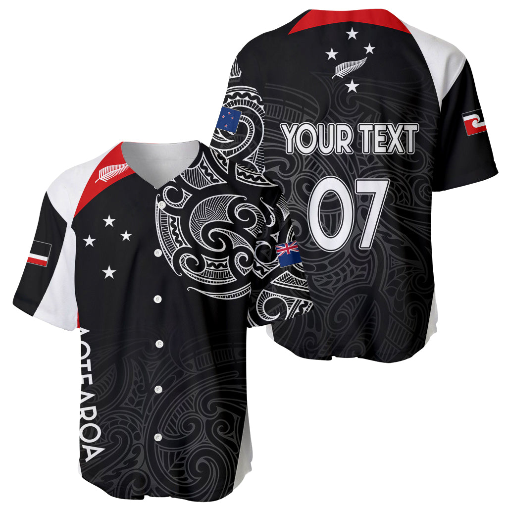 Personalised New Zealand Rugby Baseball Jersey Aotearoa World Cup 2023 Champions LT7 - Polynesian Pride