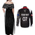 Personalised New Zealand Rugby Couples Matching Off Shoulder Maxi Dress and Long Sleeve Button Shirts Aotearoa World Cup 2023 Champions LT7 - Polynesian Pride