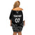 Personalised New Zealand Rugby Off Shoulder Short Dress Aotearoa World Cup 2023 Champions LT7 - Polynesian Pride