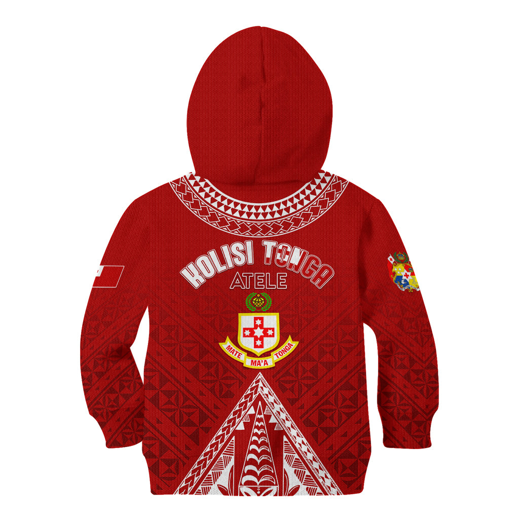 Personalised Kolisi Tonga Atele Kid Hoodie Tongan Kupesi - Special LT7 - Polynesian Pride