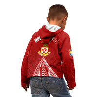 Personalised Kolisi Tonga Atele Kid Hoodie Tongan Kupesi - Special LT7 - Polynesian Pride
