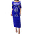 Personalised Tupou College Toloa Puletasi Tongan Kupesi - Special LT7 Long Dress Navy Blue - Polynesian Pride